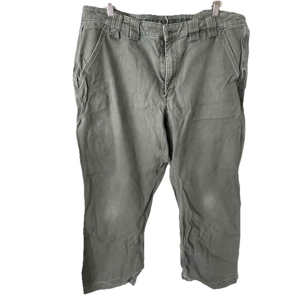 Duluth Burly‎ Flex Firehose Mens 38x30 Work Gray Carpenter Pants